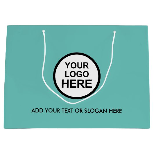 Unternehmensförderung | Eigene Logos Großhandel Große Geschenktüte (Vorderseite)