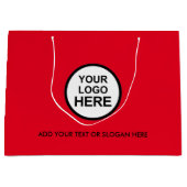 Unternehmensförderung | Eigene Logos Großhandel Große Geschenktüte (Vorderseite)