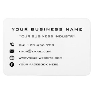 Unternehmensförderung Personalisiert - modern Magnet