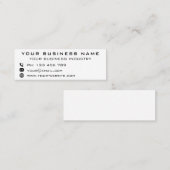 Unternehmensförderung Personalisiert - modern Mini Visitenkarte (Vorne/Hinten)