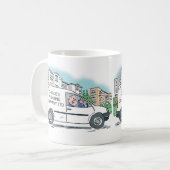 Unternehmensförderung von White Van Man Kaffeetasse (Vorderseite Links)