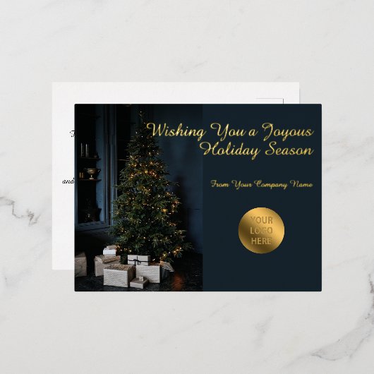 Unternehmensgeschäft Folien Feiertagspostkarte (Vorderseite/Rückseite)