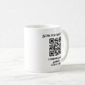Unternehmensgeschenk QRcode mit Personalisierung B Kaffeetasse (VorderseiteRechts)