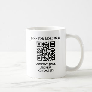 Unternehmensgeschenk QRcode mit Personalisierung B Kaffeetasse