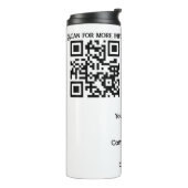 Unternehmensgeschenk QRcode mit Personalisierung B Thermosbecher (Nach links gedreht)