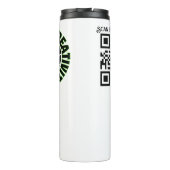 Unternehmensgeschenk QRcode mit Personalisierung B Thermosbecher (Rückseite)