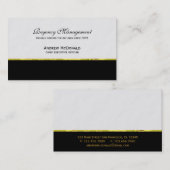 Unternehmensgold Visitenkarte (Vorne/Hinten)