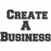 Unternehmensgründung Aufkleber (Vorderseite)