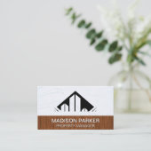 Unternehmensgruppen | Holzkleckwand Visitenkarte (Stehend Vorderseite)