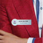 Unternehmensidentität: Personalisiertes Silver Nam Namensschild