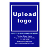 Unternehmensinformation Blue Background Foto Print (Vorne)