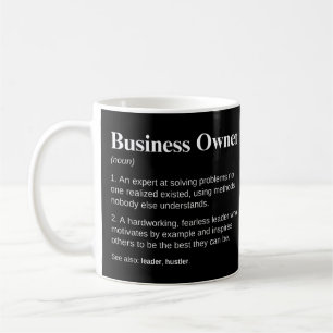 Unternehmensinhaber Inspirierender Unternehmer Kaffeetasse