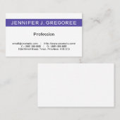 Unternehmenskarte, Berufliche Visitenkarte (Vorne/Hinten)