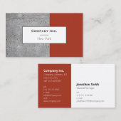 Unternehmenskarte| Beton Visitenkarte (Vorne/Hinten)