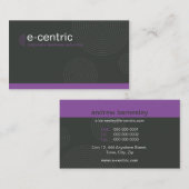 UNTERNEHMENSKARTE: dynamische zentrische L7 Visitenkarte (Vorne/Hinten)