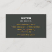 UNTERNEHMENSKARTE: Fettdruck 1L Visitenkarte (Rückseite)