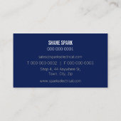 UNTERNEHMENSKARTE: Fettdruck 2L Visitenkarte (Rückseite)