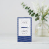 UNTERNEHMENSKARTE: Funky menu 2 Visitenkarte (Stehend Vorderseite)