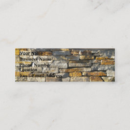Unternehmenskarte für Backstein/Stone Mini Visitenkarte