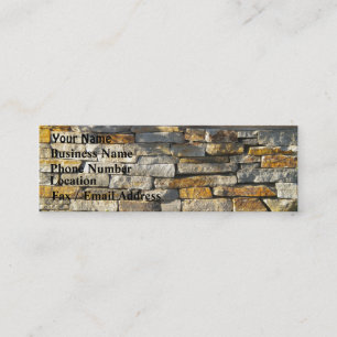 Unternehmenskarte für Backstein/Stone Mini Visitenkarte