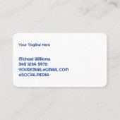 Unternehmenskarte für die Janitorial-Reinigung Visitenkarte (Rückseite)