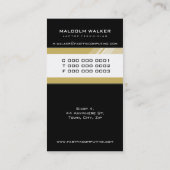 UNTERNEHMENSKARTE :: High-Tech-KARTE 3P Visitenkarte (Rückseite)