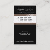 UNTERNEHMENSKARTE: Hightech-KARTE 9P Visitenkarte (Rückseite)