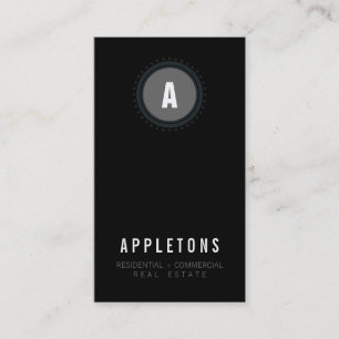 UNTERNEHMENSKARTE: Monogramm-Spot2 8P Visitenkarte