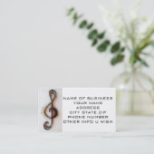 UNTERNEHMENSKARTE "MUSIKANISCHE ANMERKUNG" VISITENKARTE (Stehend Vorderseite)
