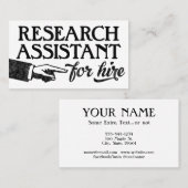 Unternehmenskarten für Forschungsassistenten - Coo Visitenkarte (Vorne/Hinten)