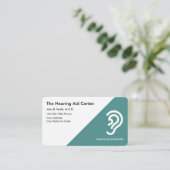 Unternehmenskarten für Hörgeräte im Mittelpunkt Visitenkarte (Stehend Vorderseite)