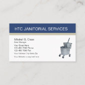 Unternehmenskarten für Janitorial Services Visitenkarte (Vorderseite)