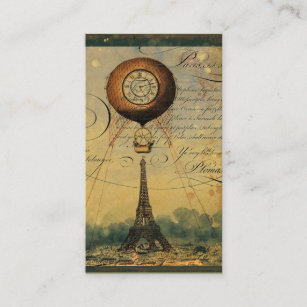 Unternehmenskarten für Steampunk-Eiffelturm Visitenkarte