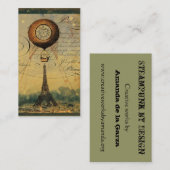 Unternehmenskarten für Steampunk-Eiffelturm Visitenkarte (Vorne/Hinten)