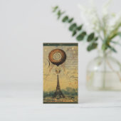 Unternehmenskarten für Steampunk-Eiffelturm Visitenkarte (Stehend Vorderseite)