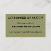 Unternehmenskarten für Steampunk-Eiffelturm Visitenkarte (Rückseite)