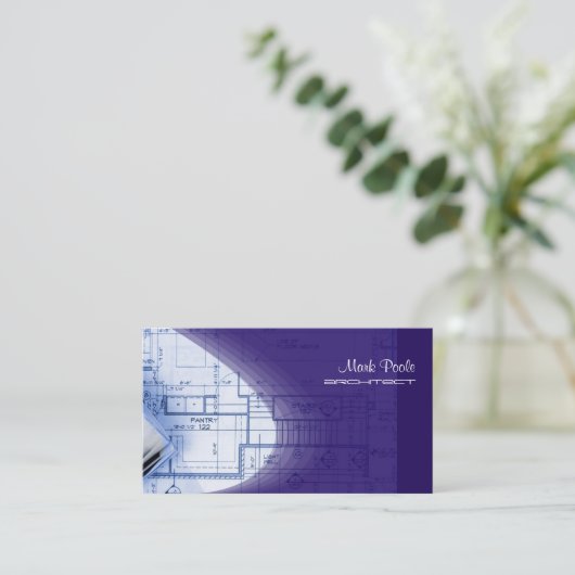 Unternehmenskarten mit Intel Blue Architect Visitenkarte (Stehend Vorderseite)