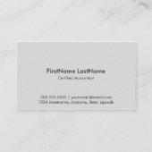 Unternehmenskarten Visitenkarte (Rückseite)