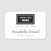 Unternehmensklasse Moderner Mitarbeiter Namensschild (Vorderseite)