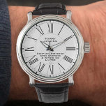 Unternehmensleiter Armbanduhr<br><div class="desc">Geschenk für einen Firmendirektor. Eine Uhr, die als Geschenk für die Anerkennung des loyalen Dienstes eines Firmendirektors konzipiert ist. Geben Sie den Namen des Empfängers sowie die Firma oder Organisation ein.</div>