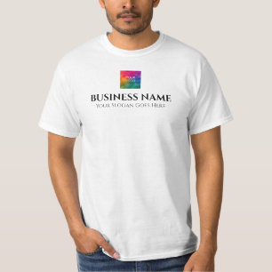 Unternehmenslogo Hochladen Herren Double Sided Dru T-Shirt