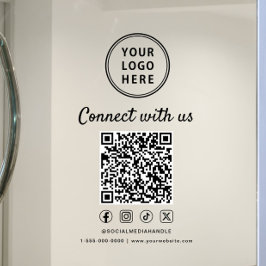 Unternehmenslogo Kontaktieren Sie uns Erstellen Si Fensteraufkleber