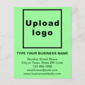 Unternehmensmarke auf einem leichten Grünbuch (Vorderseite)