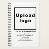 Unternehmensmarke auf weißem Plannerdeckel Planer (Vorderseite)