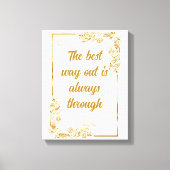 Unternehmensmotivation Frost Typografie Leinwanddruck (Vorderseite)