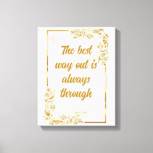 Unternehmensmotivation Frost Typografie Leinwanddruck