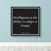 Unternehmensmotivation Hawking Typografie Leinwanddruck (Insitu (Holzboden))