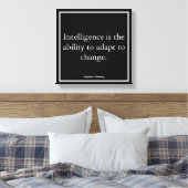 Unternehmensmotivation Hawking Typografie Leinwanddruck (Insitu (Schlafzimmer))