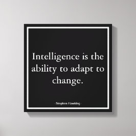 Unternehmensmotivation Hawking Typografie Leinwanddruck