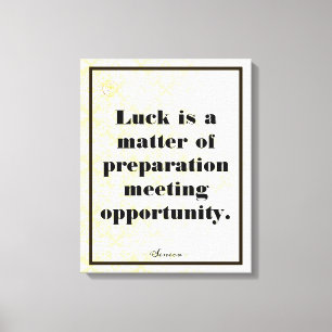 Unternehmensmotivation Seneca Typografie Leinwanddruck